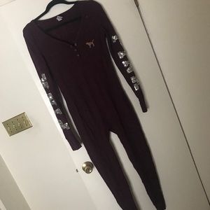 VS pink long john pajamas